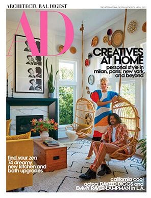Architectural Digest issue with JJ Martin's storage solutions for home by California Closets